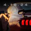 The rear end of a new Shelby Mustang in a Shelby American teaser.