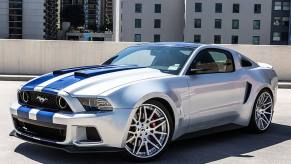 A widebody Ford Mustang Shelby GT500 from the movie 'Need for Speed'.