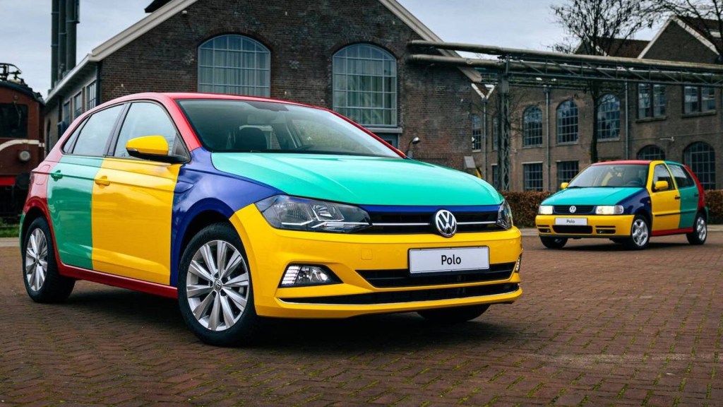 VW Polo Featuring Harlequin VW Paint Scheme