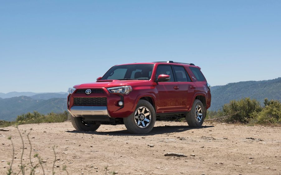 The 2016 Toyota 4Runner off-roading in sand