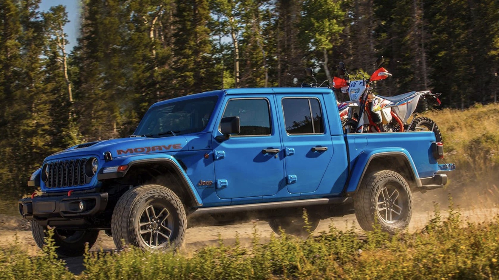 The 2024 Jeep Gladiator  off-roading