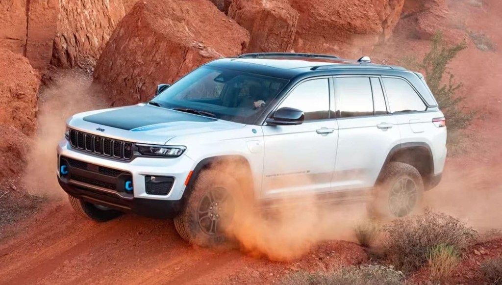 The 2024 Jeep Grand Cherokee 4xe off-roading