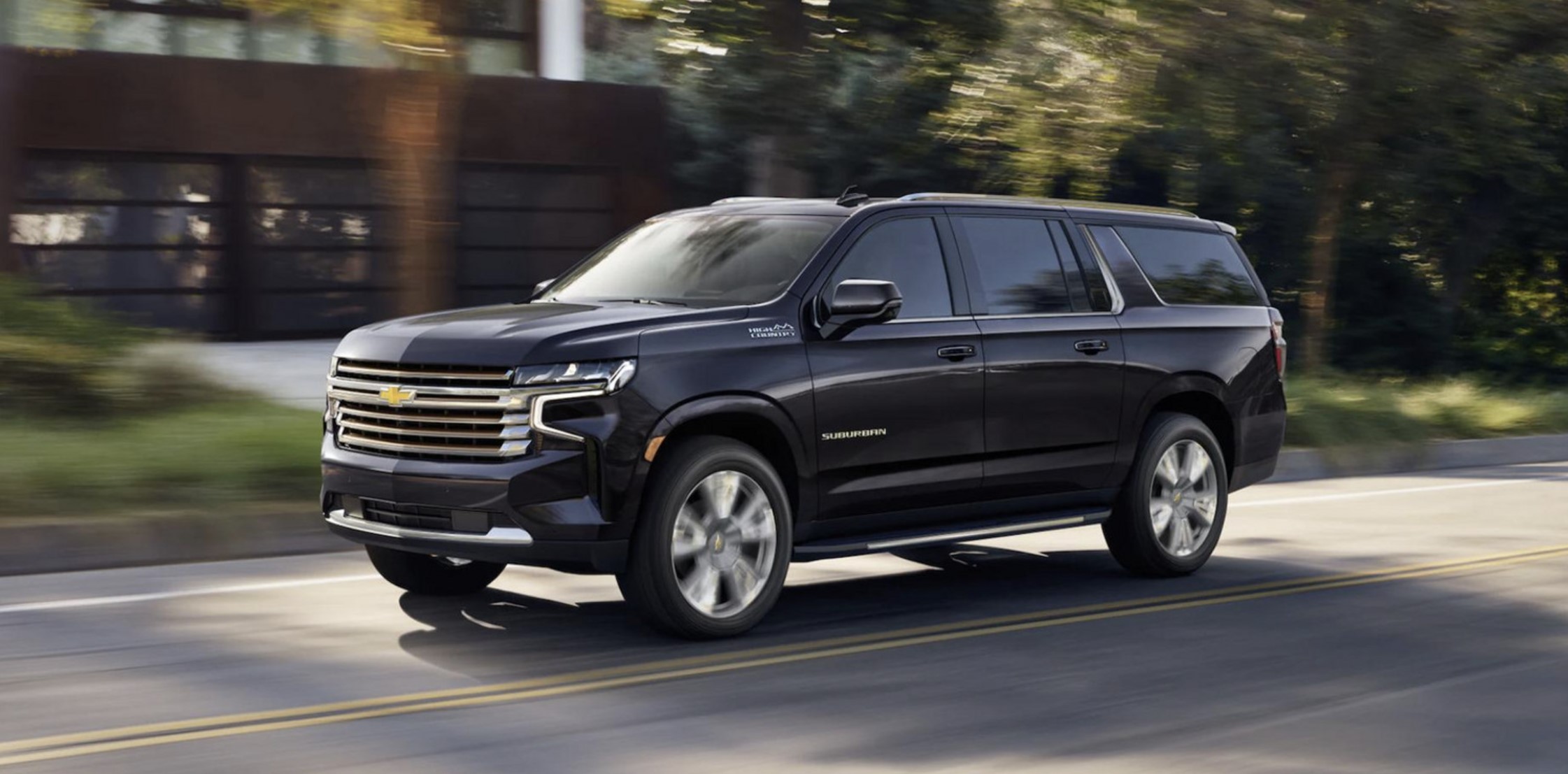 The Chevy Suburban on the road