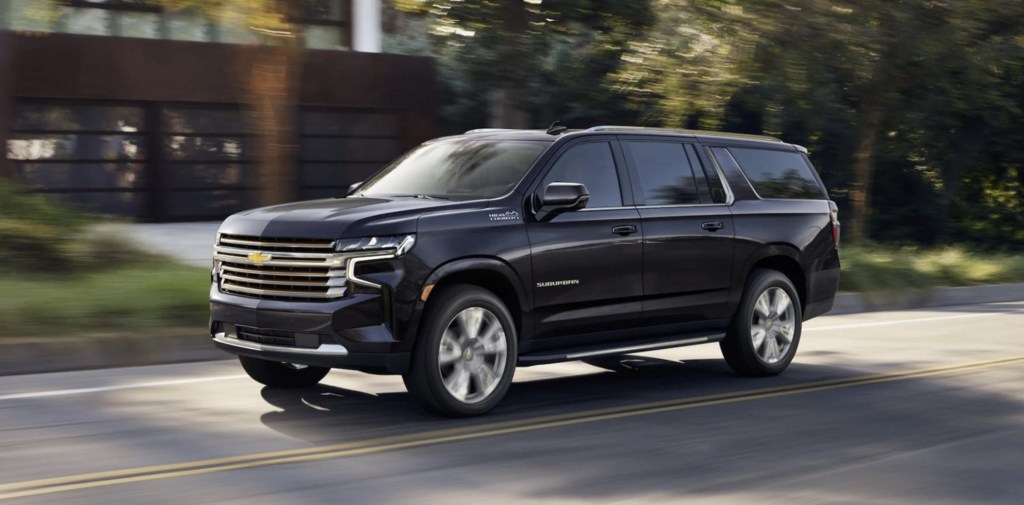 The Chevy Suburban on the road