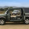 The Honda Element with its suicide doors open