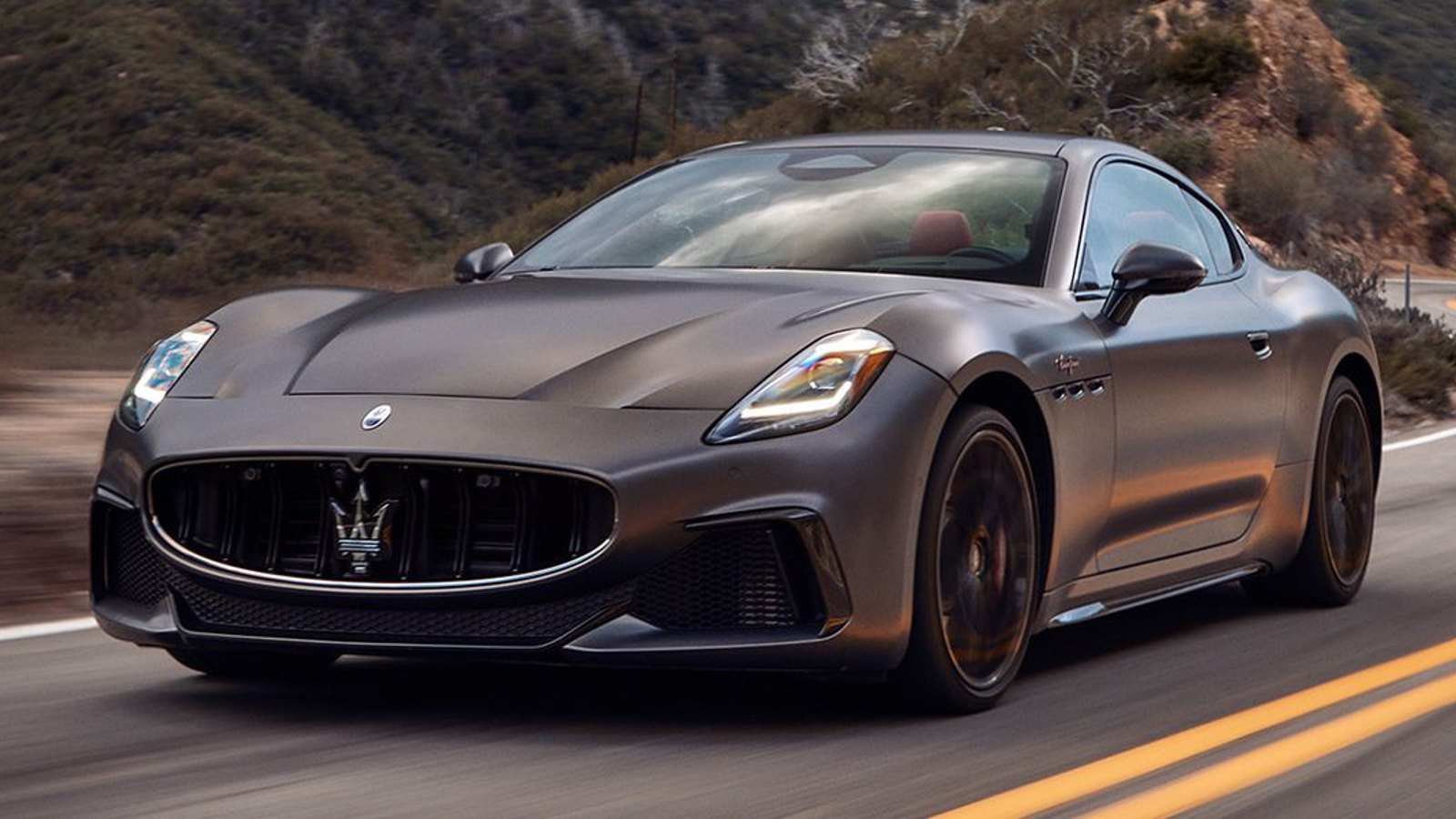 Maserati GranTurismo Sports Car on a Road