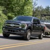 The 2024 Ford F-150 Hybrid towing a boat