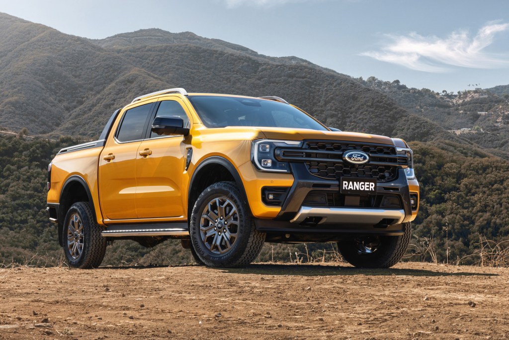 The 2024 Ford Ranger off-roading