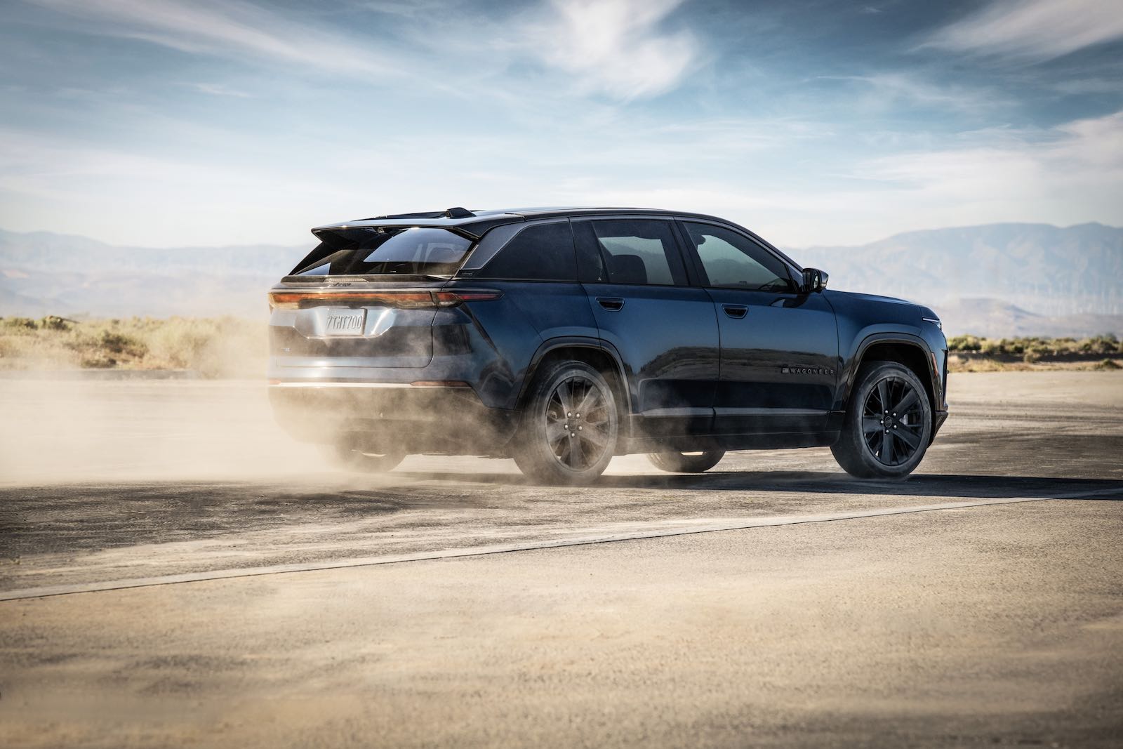 Jeep Wagoneer S electric crossover driving off road
