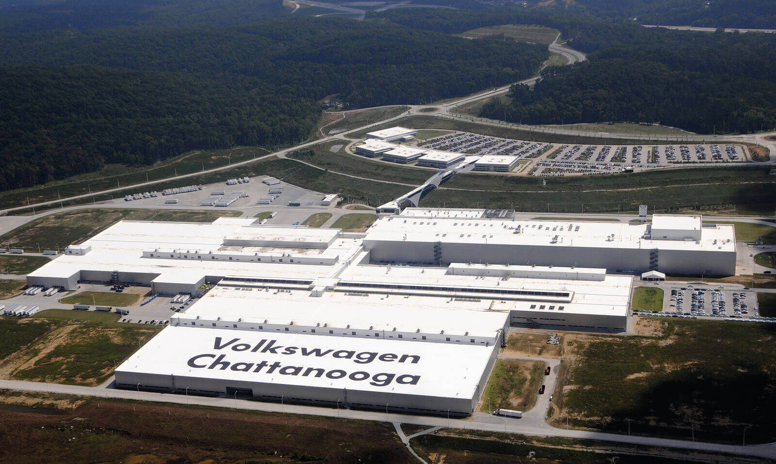 The Volkswagen Chattanooga plant which produces the Volkswagen ID.4. 