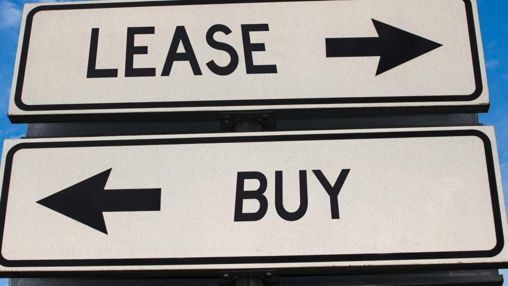 Leasing a car and can be cheaper than financing