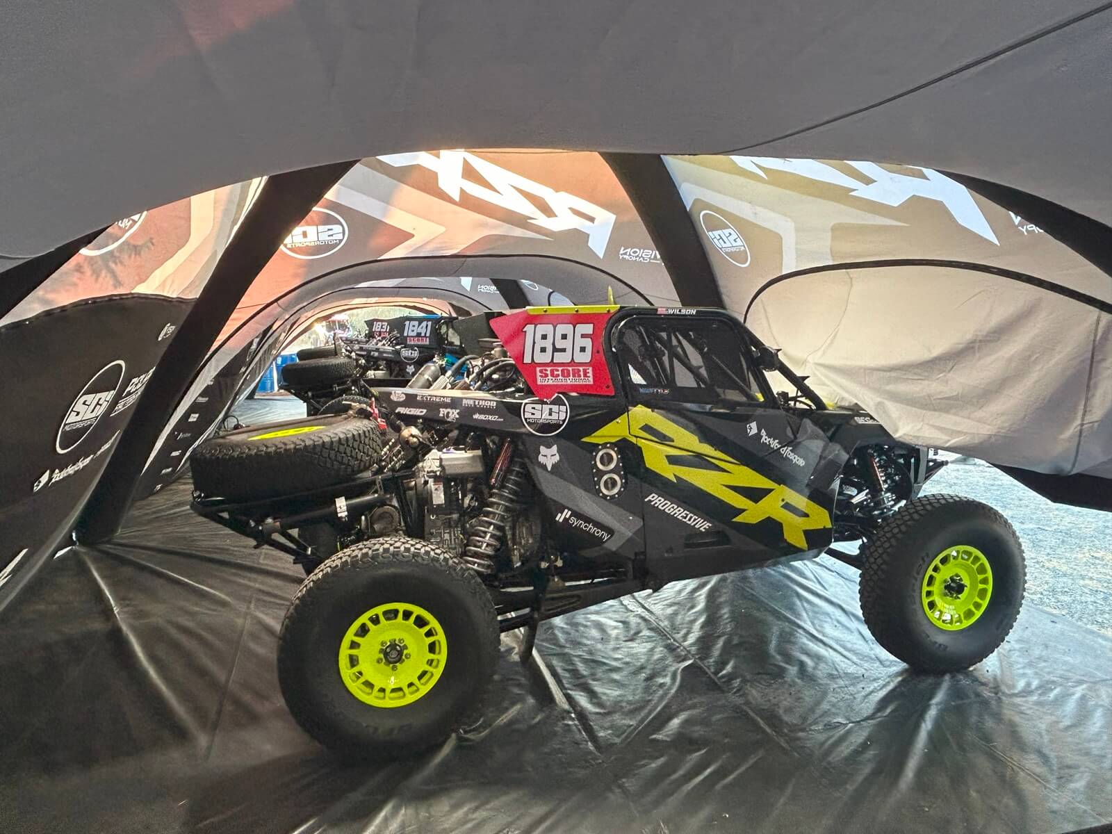 The lineup of Polaris RZR Pro R Factory models.