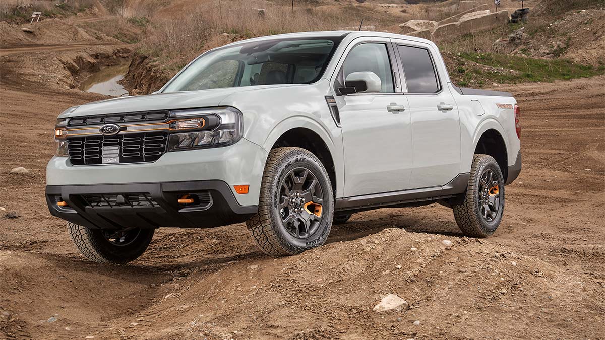 The 2024 Ford Maverick off-roading