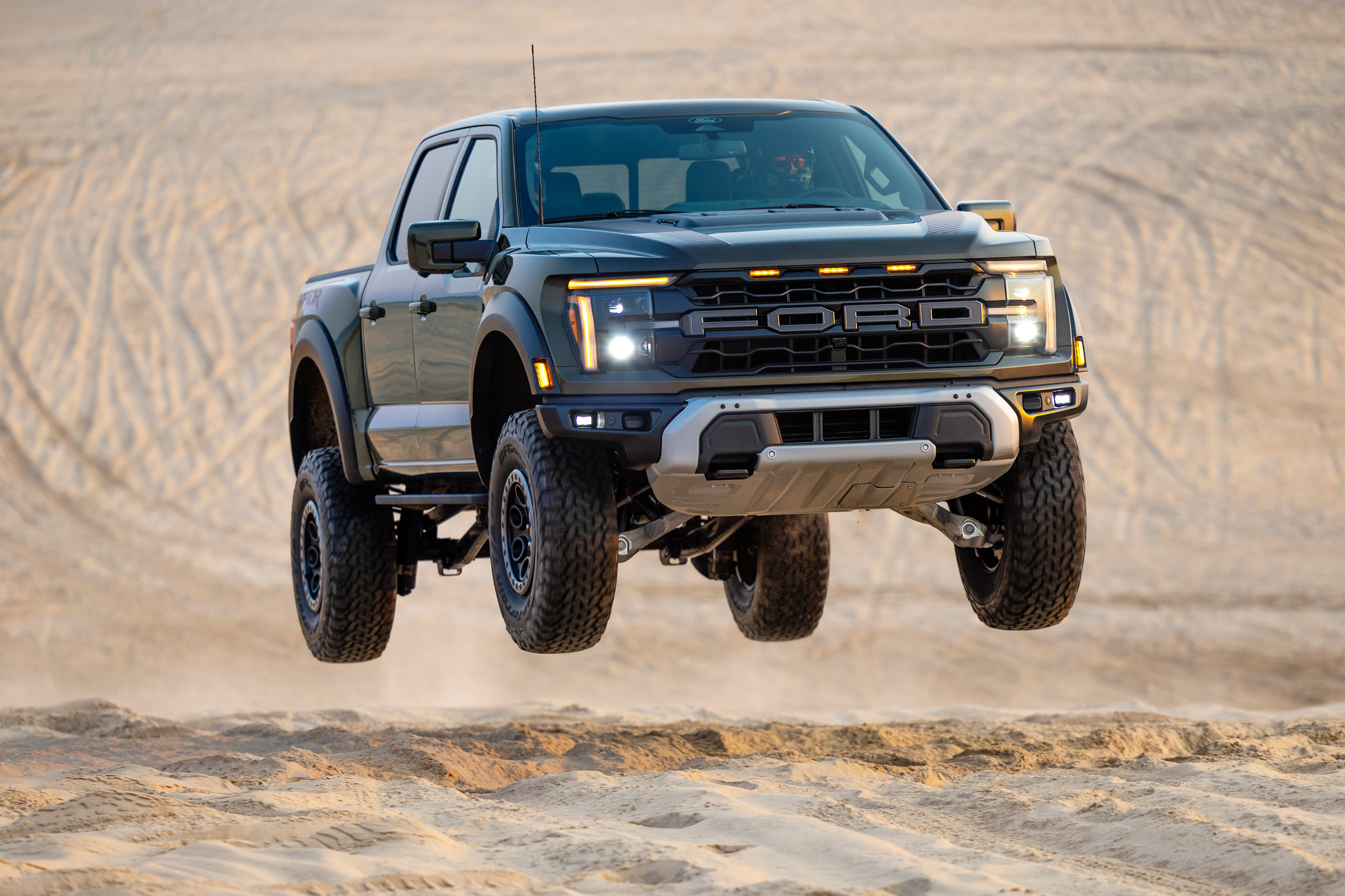 The 2024 Ford F-150 catching air