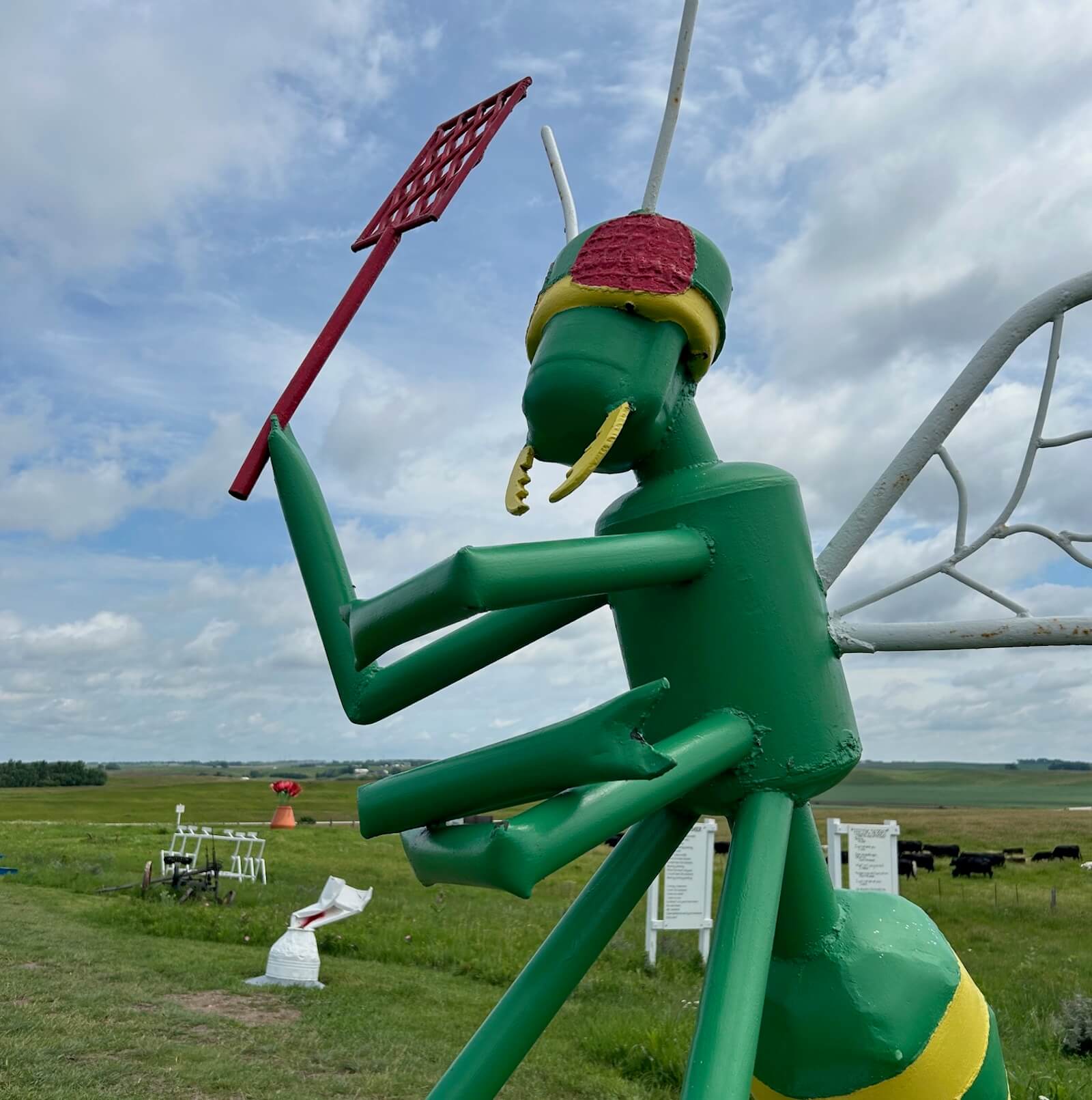 A strange sculpture at a road trip stop in South Dakota. 