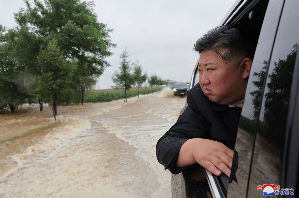 Kim Jong Un Used His Lexus LX 600 as a Boat to Survey Flood Damage