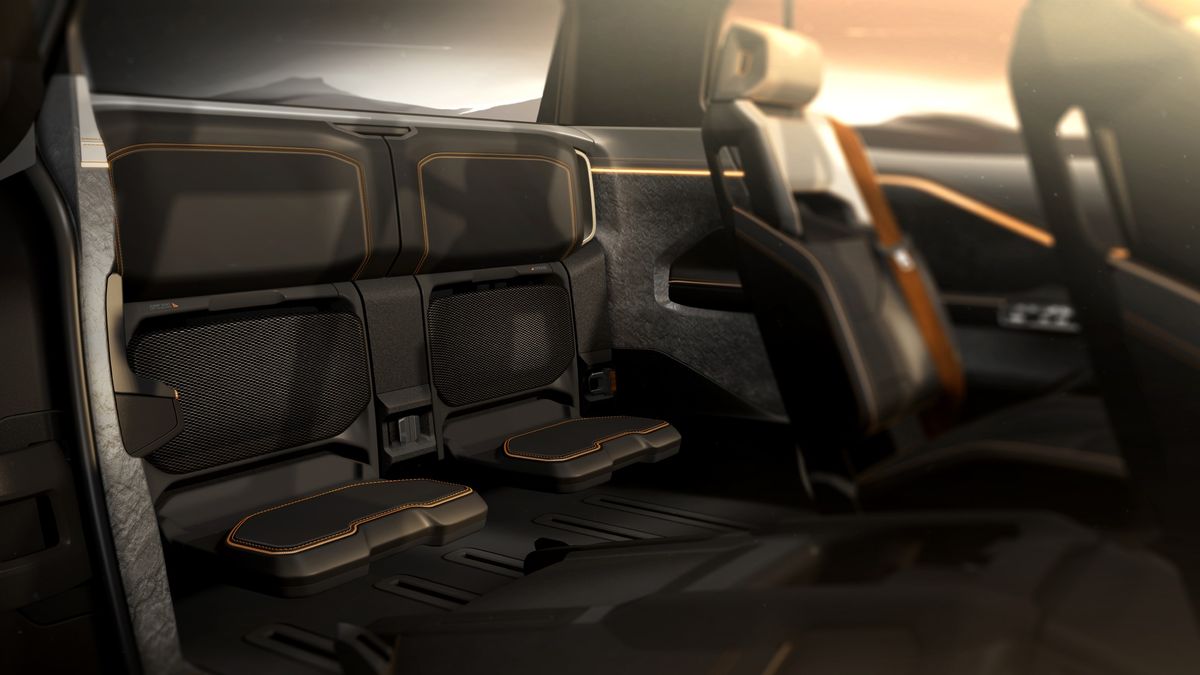 The third row of the Ram 1500 REV concept