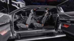 The interior of the Ram 1500 REV concept