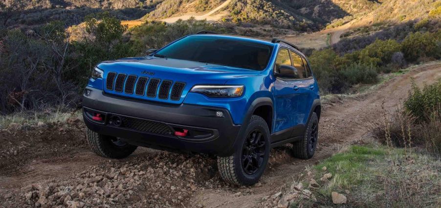 The Jeep Cherokee off-roading