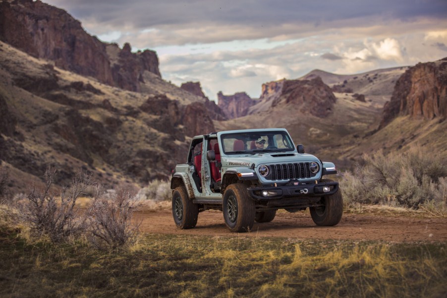 The 2024 Jeep Wrangler off-roading