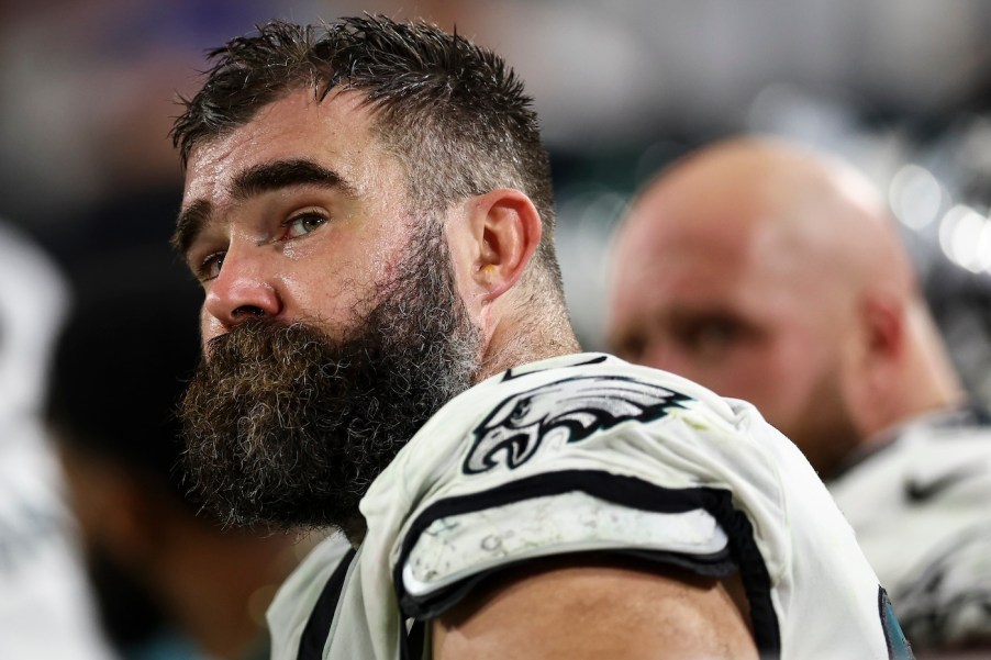 Jason Kelce in his Eagles uniform