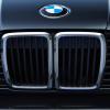 A BMW E30 325i classic car, like the one that sold on Bring a Trailer, shows off its grille