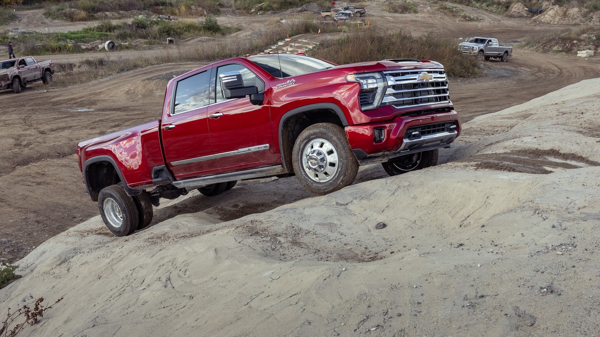 The 2024 Chevy Silverado 3500 rock climbing