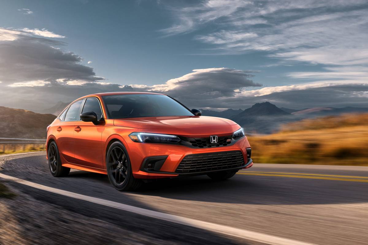 The 2024 Honda Civic on the road