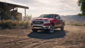 The 2024 Ram 1500 on a farm
