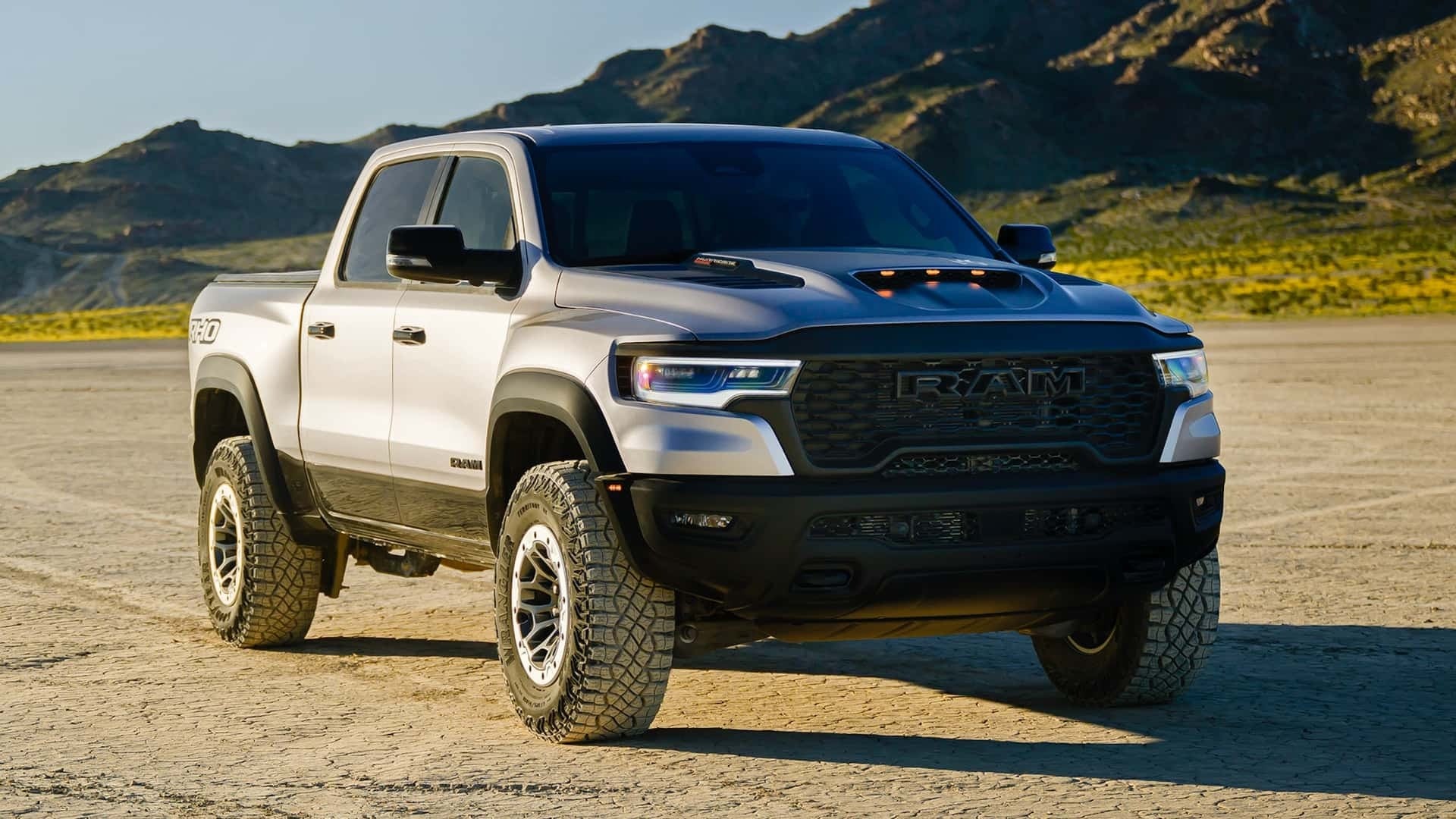 The 2025 Ram 1500 off-roading in sand