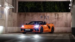 A Florida man got stuck in a C8 Chevrolet Corvette just like this after trying to steal it.