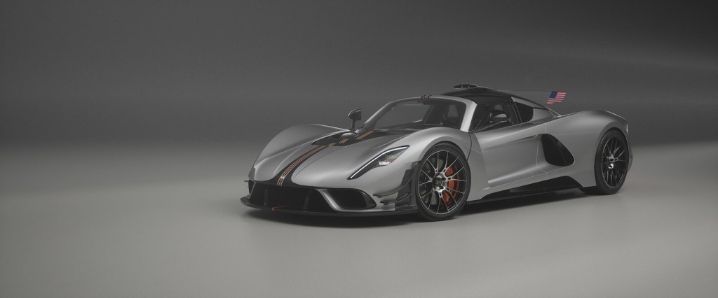 The Hennessey Venom F5-M Roadster, the most powerful car with a manual transmission.