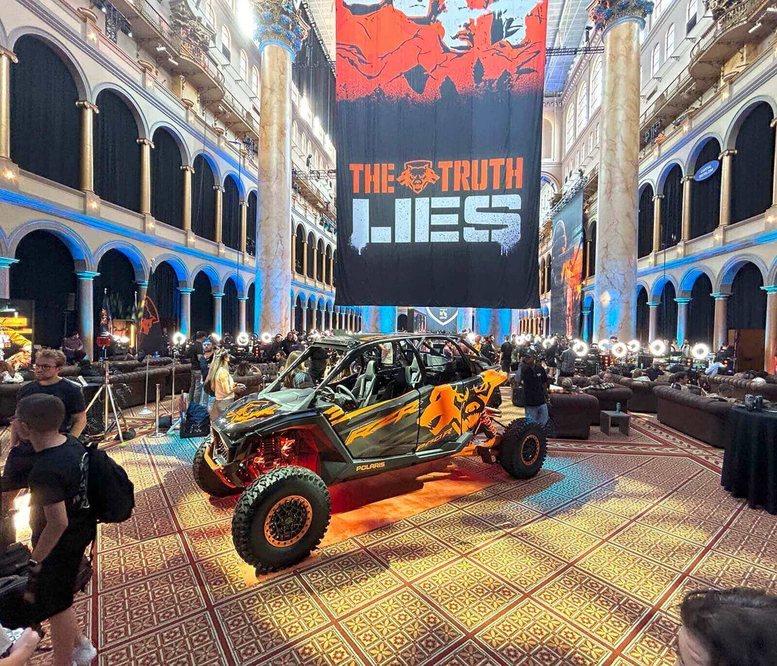 The Polaris RZR Pro R 4 shows off its looks at CODE Bowl V.