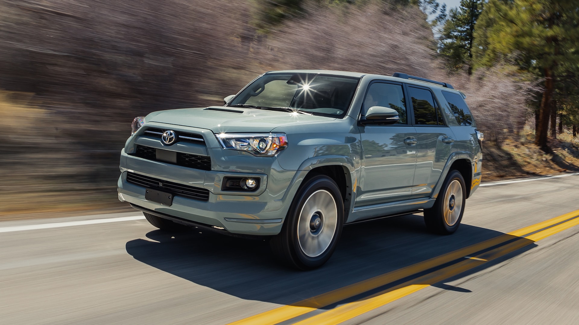 The 2024 Toyota 4Runner on the road 