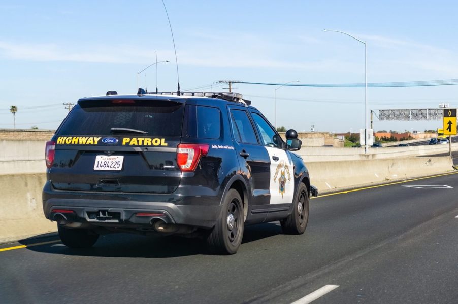 A CHP Ford Police Interceptor like the ones used in a high-speed chase from time-to-time.