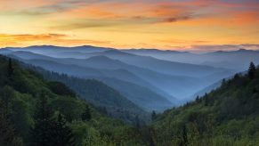 The Smoky Mountains via one of the best motorcycle tour examples.