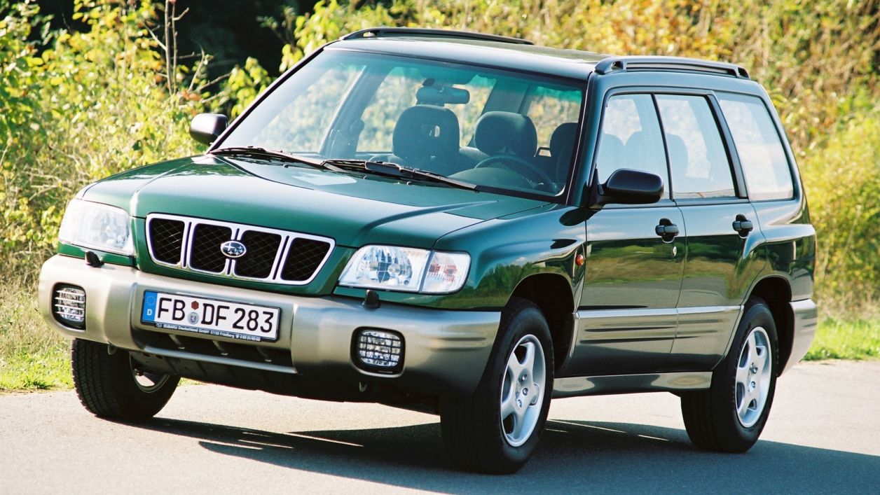 The 2001 Subaru Forester on the road