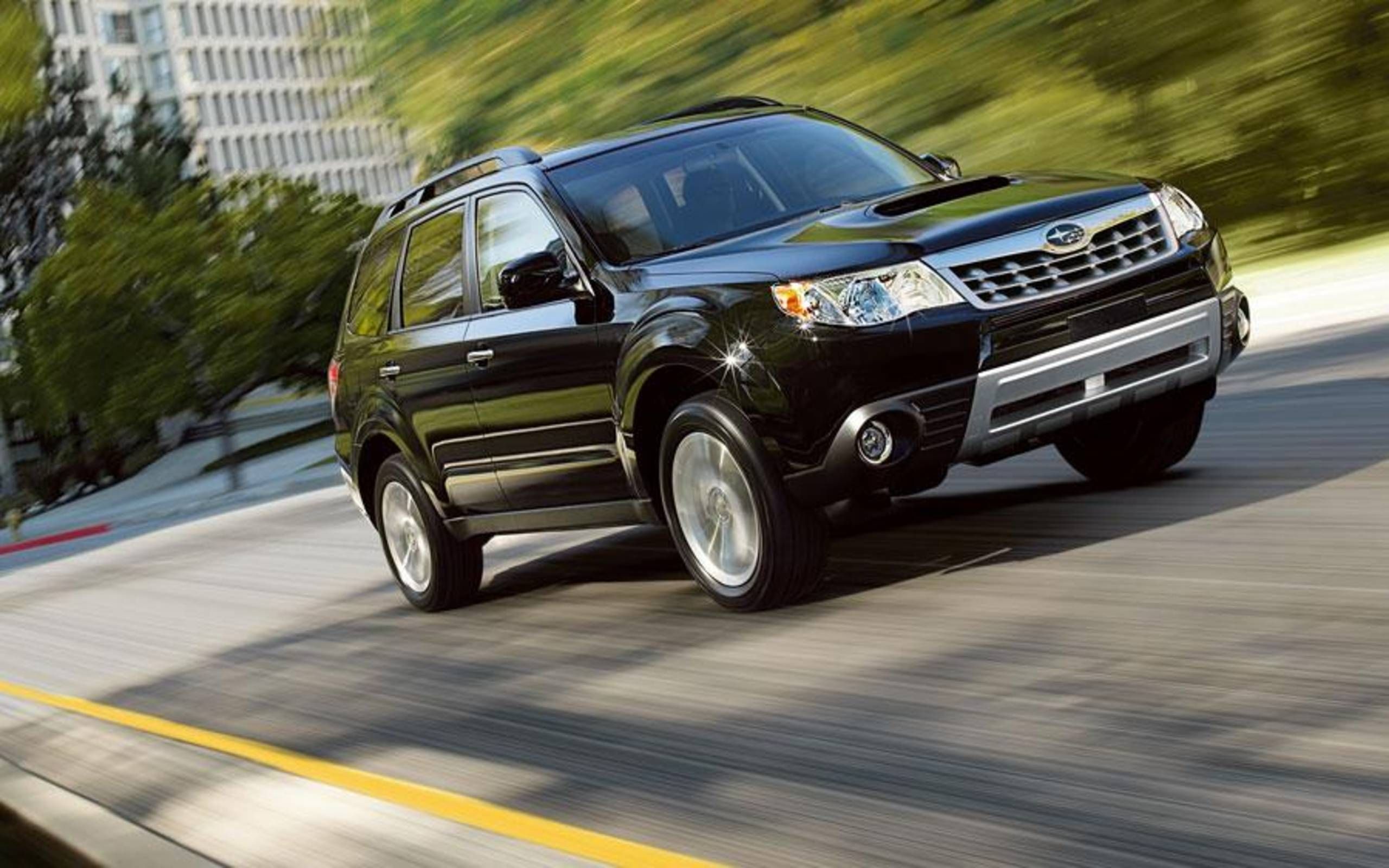 The 2012 Subaru Forester on the road