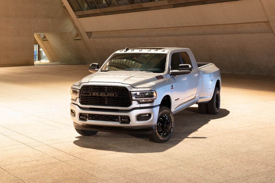 A 2023 Ram 3500 on display