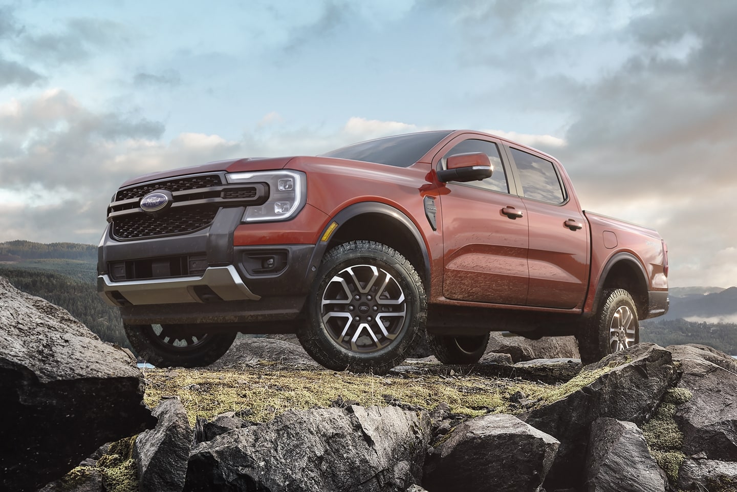 The 2024 Ford Ranger off-roading