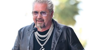 Guy Fieri providing a public speech