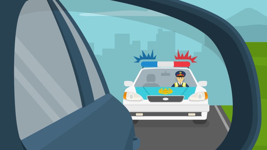 This Texas woman tried evading a traffic stop and ended up smiling for the camera as she was placed in handcuffs.