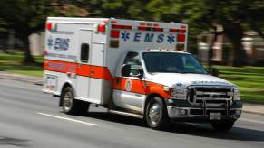 A Memphis man committed car theft on an ambulance and then evaded a traffic stop before crashing into a squad car.