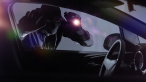 Traffic stop car theft