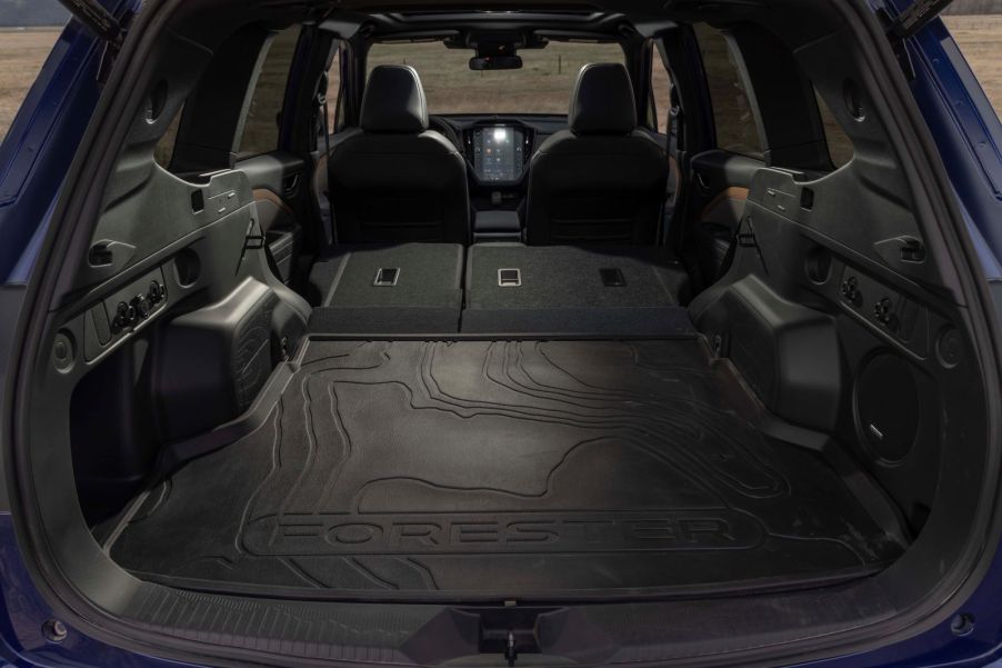 The rear cargo mat in a 2025 Subaru Forester