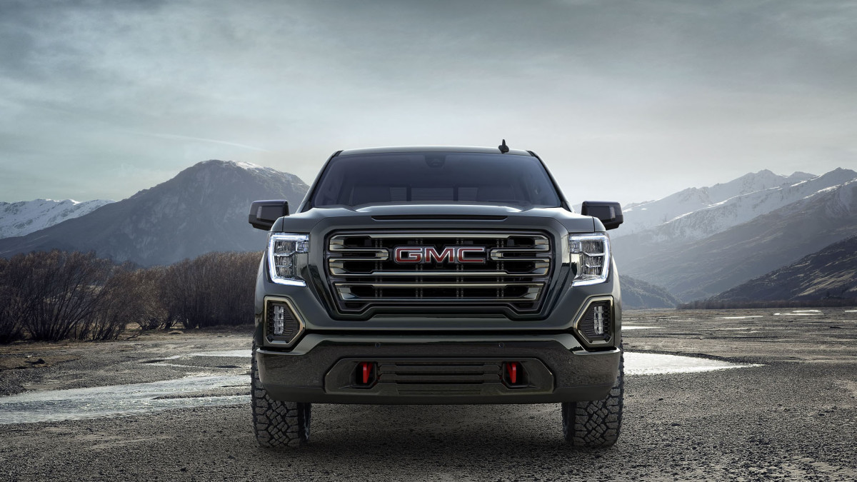 The face of the 2019 GMC Sierra 1500