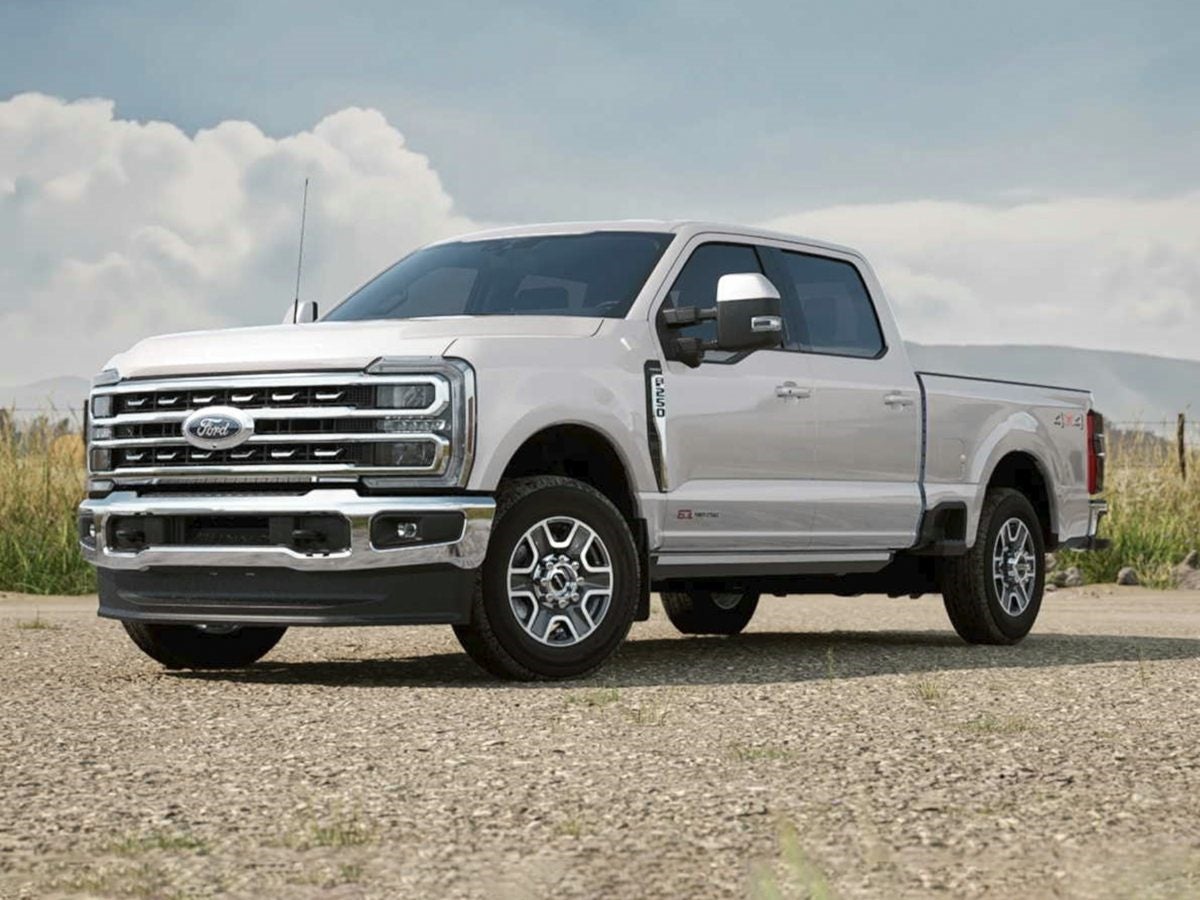 The 2023 Ford F-250 parked in gravel
