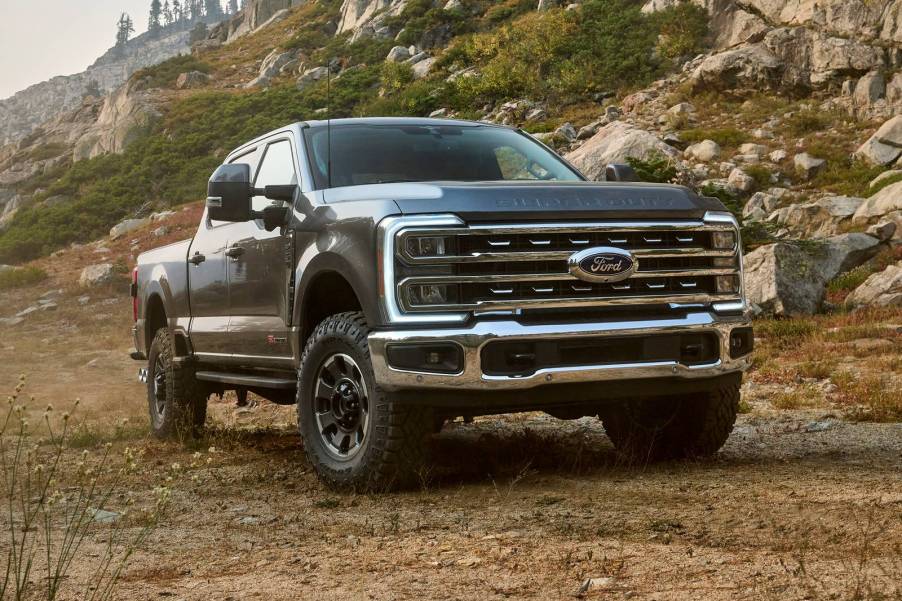 The 2023 Ford F-250 off-roading