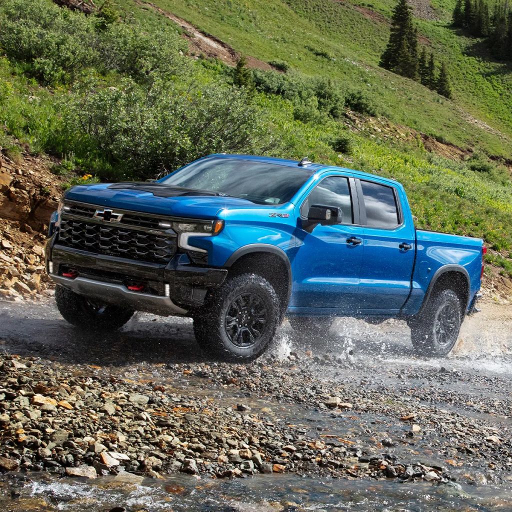 The 2024 Chevy Silverado off-roading