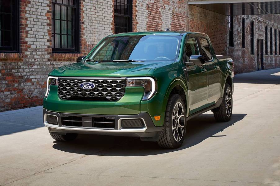The 2025 Ford Maverick in the city